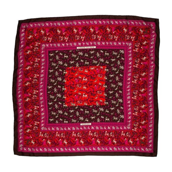 Hermes Chase En Inde Silk Scarf